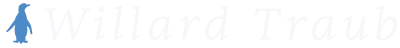 A title featuring Willard Traub's name and a penguin graphic
